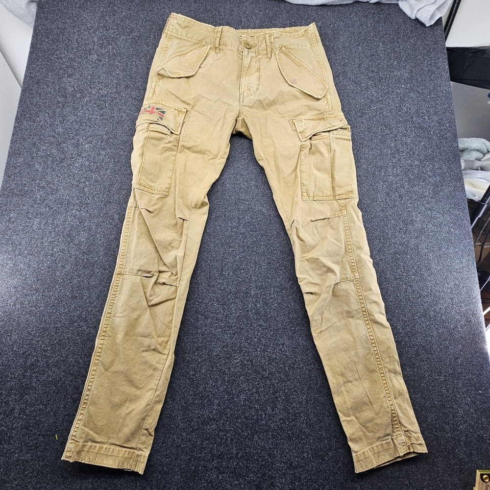 Denim & Supply Ralph Lauren Cargo Pants Mens Union Jack Flag Cotton VTG 29x30 - Picture 7 of 8